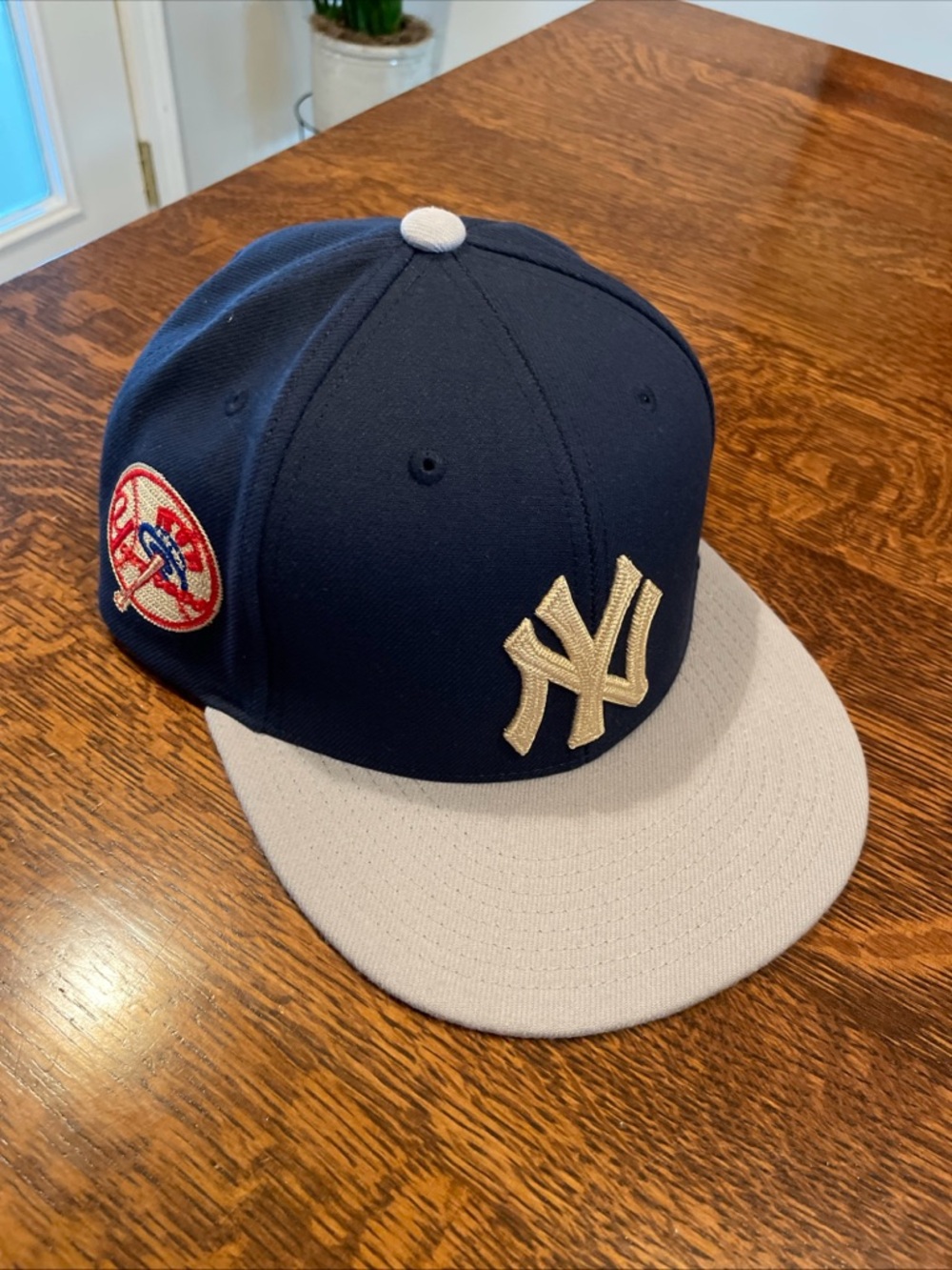 New York Yankees Mitchell & Ness Navy Side Logo Liberty Fit Snapback MLB Hat